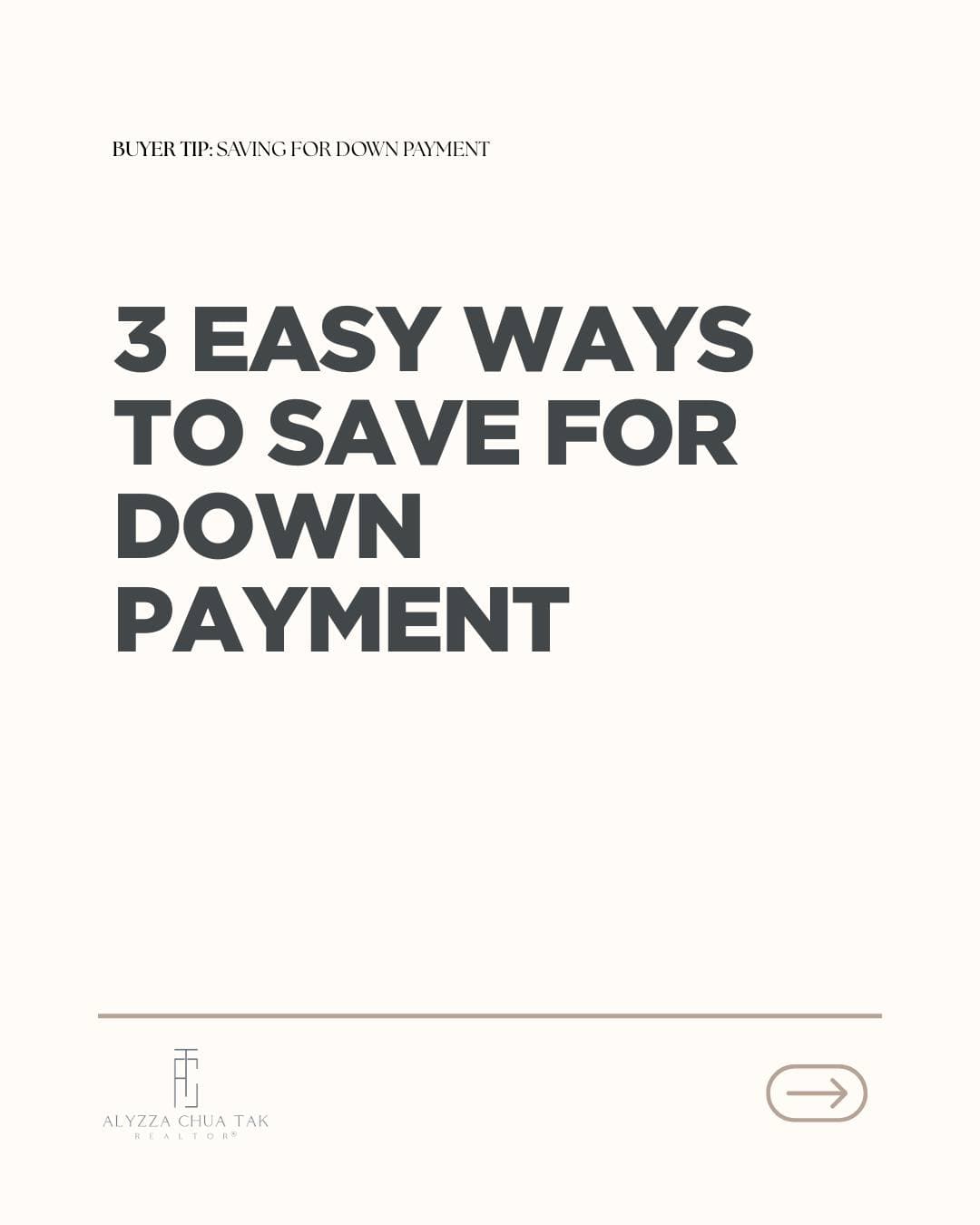 Small and intentional decisions today can elevate your buying position tomorrow